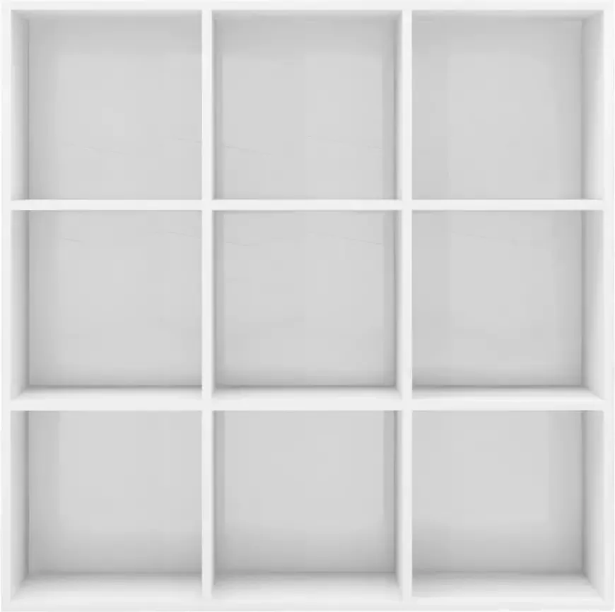 VidaXL -Boekenkast-98x29x97 5-cm-bewerkt-hout-hoogglans-wit - Foto 3