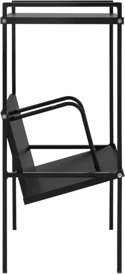 VidaXL -Boekenkast-met-2-schappen-52x28x59-cm-bewerkt-hout-zwart - Foto 3