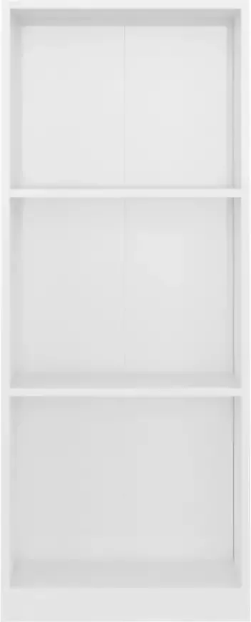 VidaXL -Boekenkast-met-3-schappen-40x24x108-cm-spaanplaat-hoogglans-wit - Foto 3