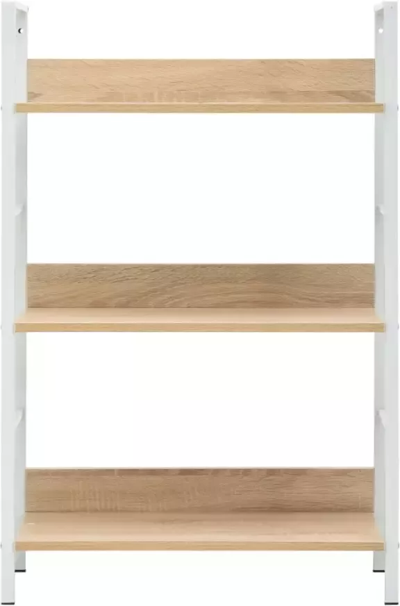 VidaXL -Boekenkast-3-schappen-60x27 6x90 5-cm-bewerkt-hout-eikenkleurig