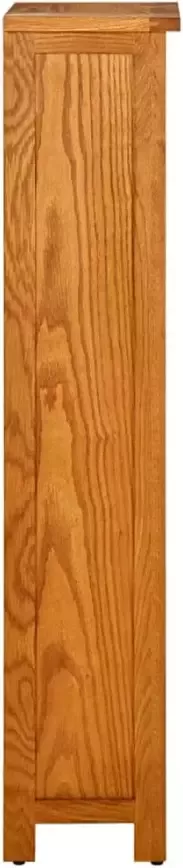 VidaXL -Boekenkast-met-4-schappen-45x22x110-cm-massief-eikenhout - Foto 3