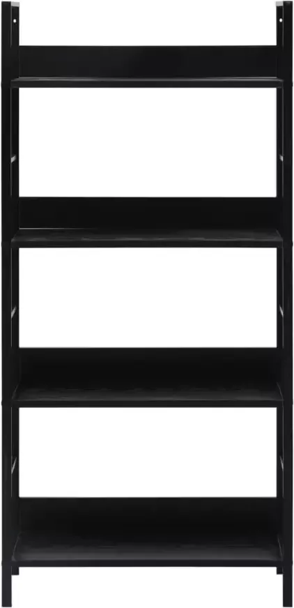 VidaXL -Boekenkast-met-4-schappen-60x27 6x90 5-cm-bewerkt-hout-zwart - Foto 2