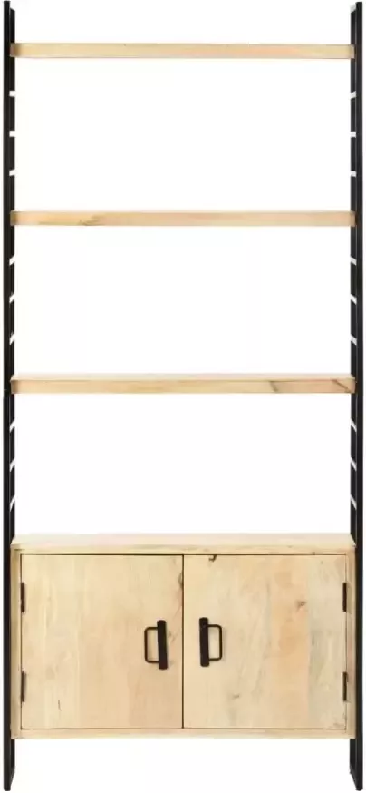 VidaXL -Boekenkast-met-4-schappen-80x30x180-cm-massief-mangohout - Foto 4