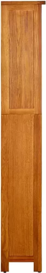 VidaXL -Boekenkast-met-5-schappen-45x22x140-cm-massief-eikenhout - Foto 4