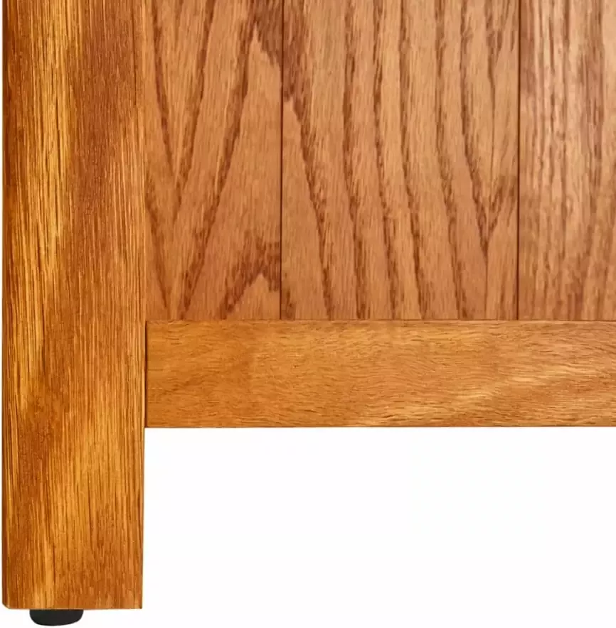 VidaXL -Boekenkast-met-5-schappen-45x22x140-cm-massief-eikenhout