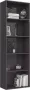 VidaXL Boekenkast met 5 schappen 60x30x189 cm spaanplaat hoogglans grijs - Thumbnail 5