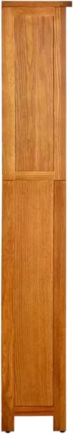 VidaXL -Boekenkast-met-5-schappen-70x22x140-cm-massief-eikenhout - Foto 4