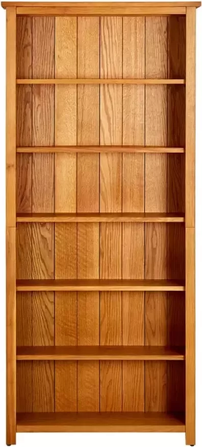 VidaXL -Boekenkast-met-6-schappen-80x22 5x180-cm-massief-eikenhout - Foto 3