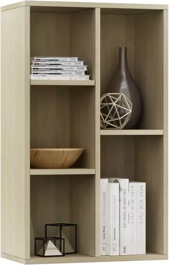 VidaXL -Boekenkast dressoir-50x25x80-cm-bewerkt-hout-sonoma-eikenkleur - Foto 5