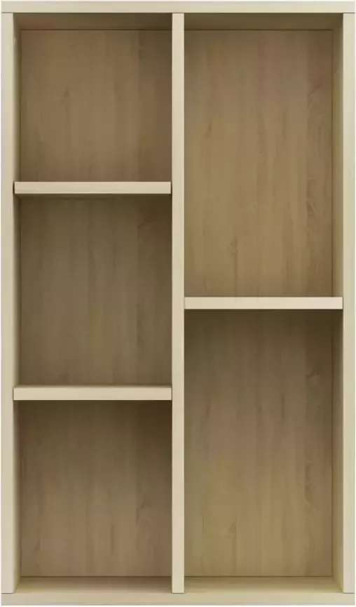 VidaXL -Boekenkast dressoir-50x25x80-cm-bewerkt-hout-sonoma-eikenkleur - Foto 4