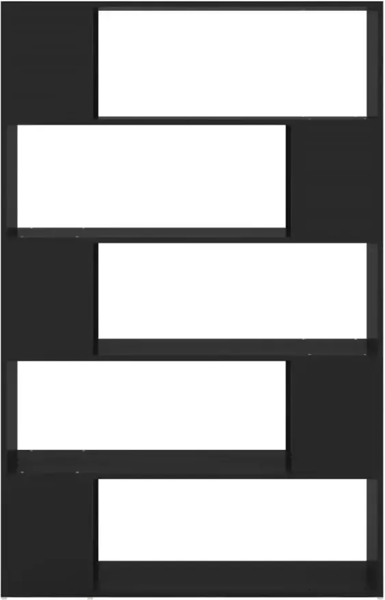 VidaXL -Boekenkast kamerscherm-100x24x155-cm-bewerkt-hout-zwart