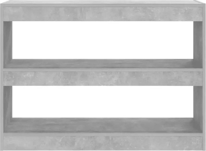 VidaXL -Boekenkast kamerscherm-100x30x72-cm-betongrijs - Foto 4