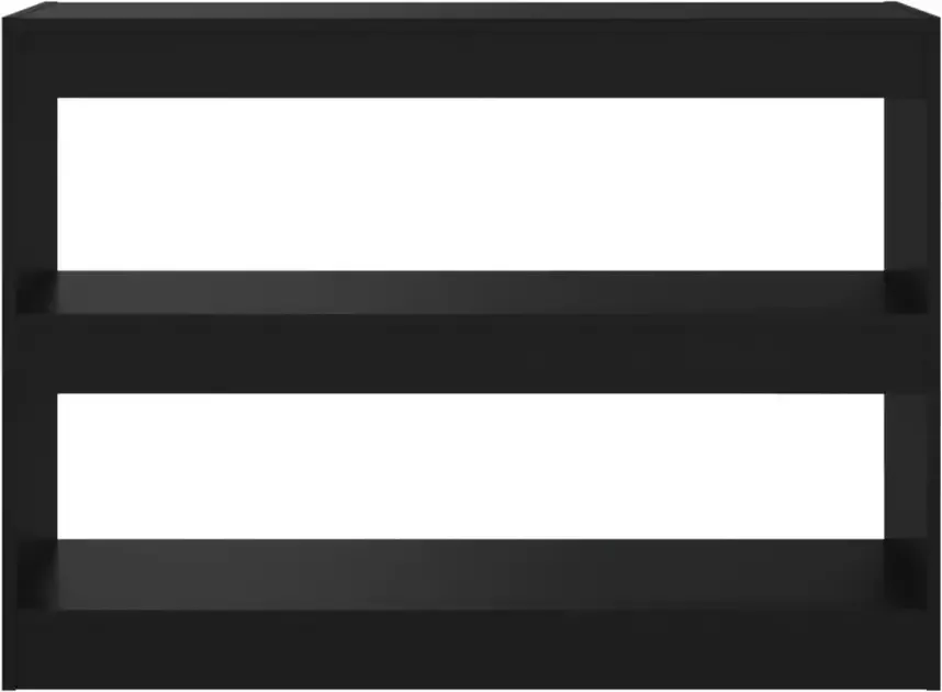 VidaXL -Boekenkast kamerscherm-100x30x72-cm-zwart - Foto 2