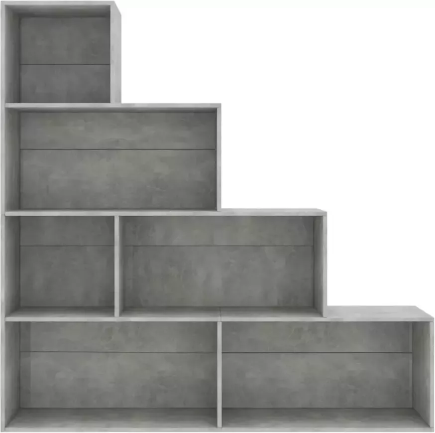 VidaXL -Boekenkast kamerscherm-155x24x160-cm-bewerkt-hout-betongrijs - Foto 5