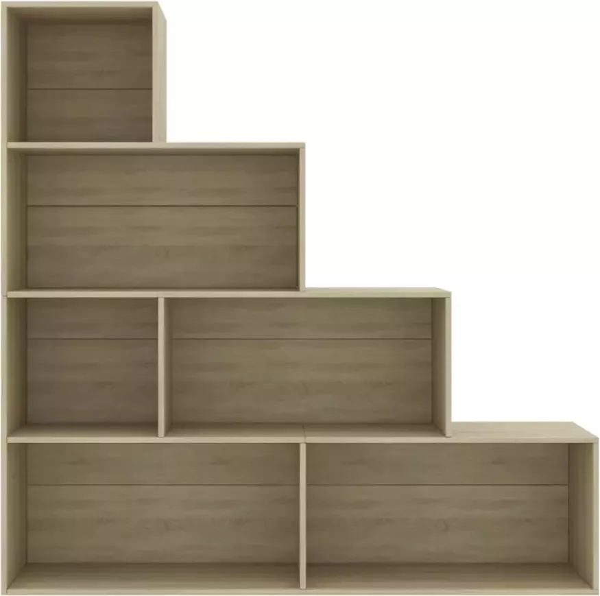 VidaXL -Boekenkast kamerscherm-155x24x160-cm-bewerkt-hout-sonoma-eiken - Foto 2