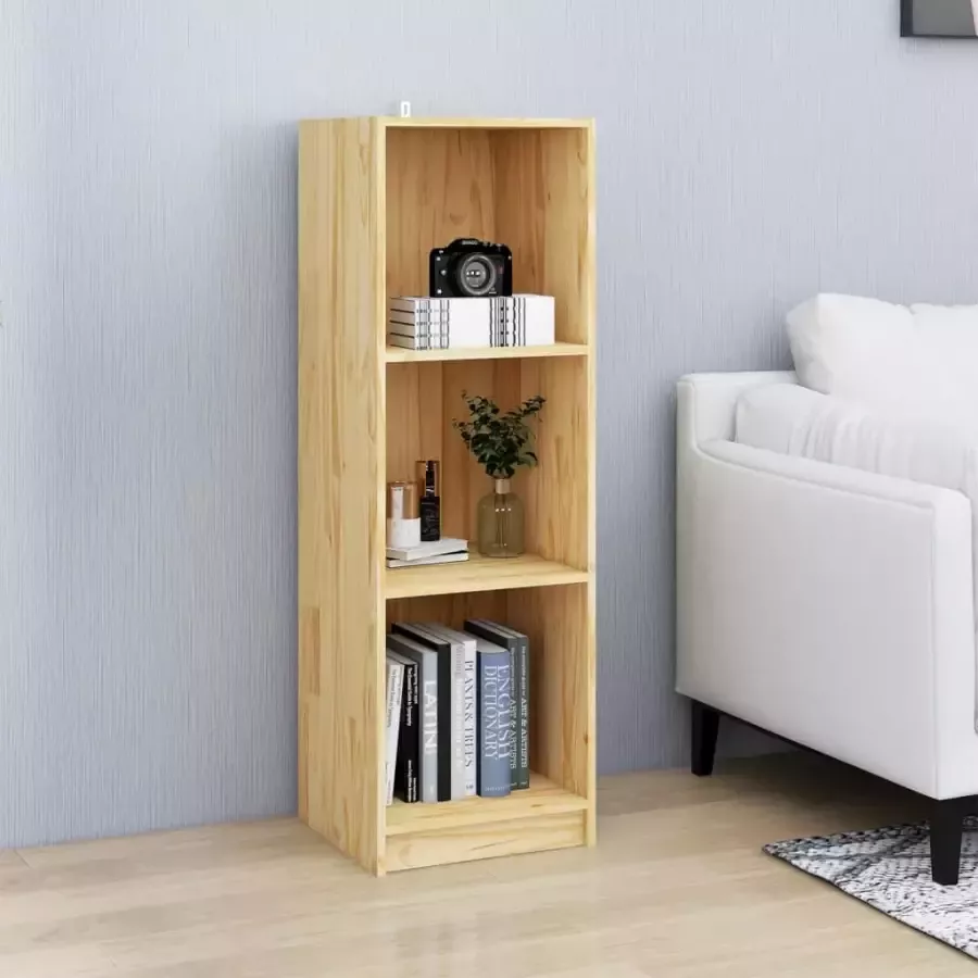 VidaXL -Boekenkast- -kamerscherm-36x33x110-cm-massief-grenenhout - Foto 1