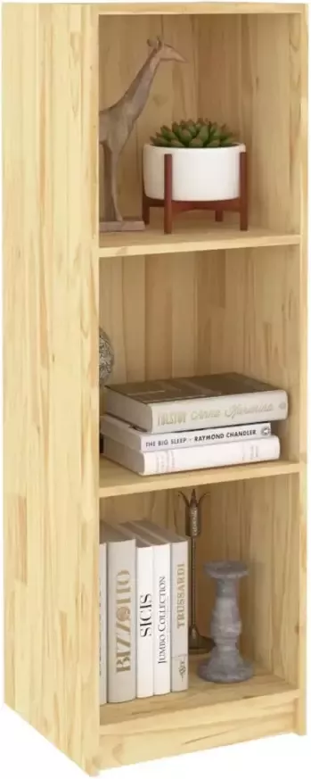 VidaXL -Boekenkast- -kamerscherm-36x33x110-cm-massief-grenenhout - Foto 4