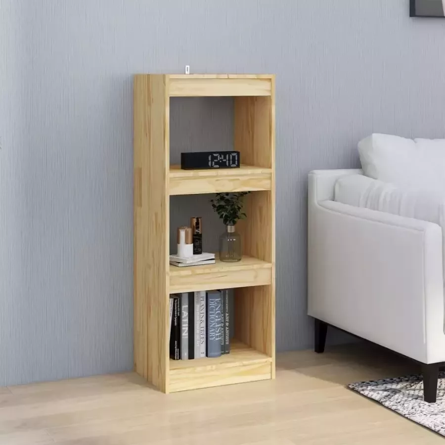 VidaXL -Boekenkast- -kamerscherm-40x30x103 5-cm-massief-grenenhout