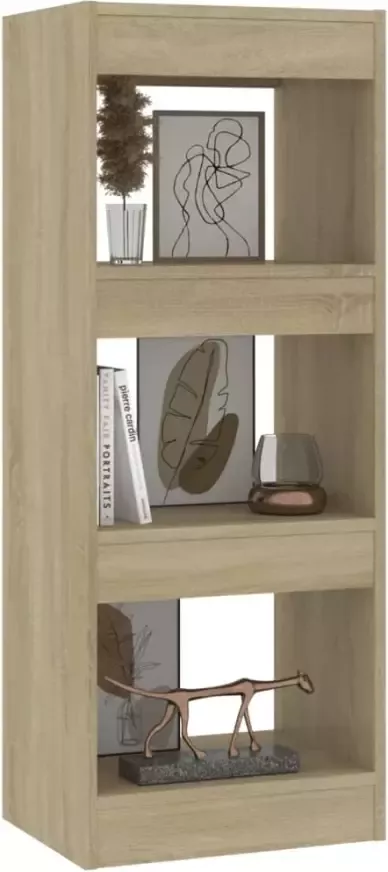 VidaXL -Boekenkast kamerscherm-40x30x103-cm-bewerkt-hout-sonoma-eiken - Foto 5