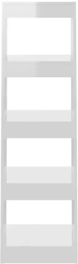 VidaXL -Boekenkast kamerscherm-40x30x135-cm-hoogglans-wit - Foto 5