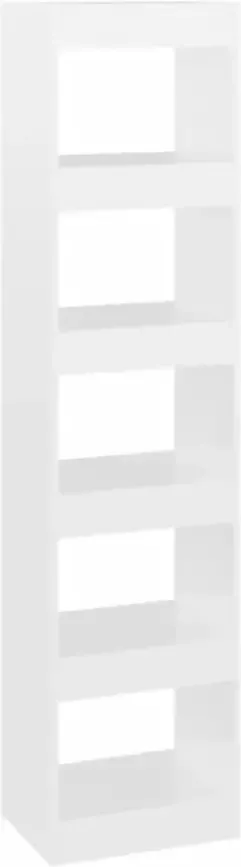 VidaXL -Boekenkast kamerscherm-40x30x166-cm-hoogglans-wit - Foto 5