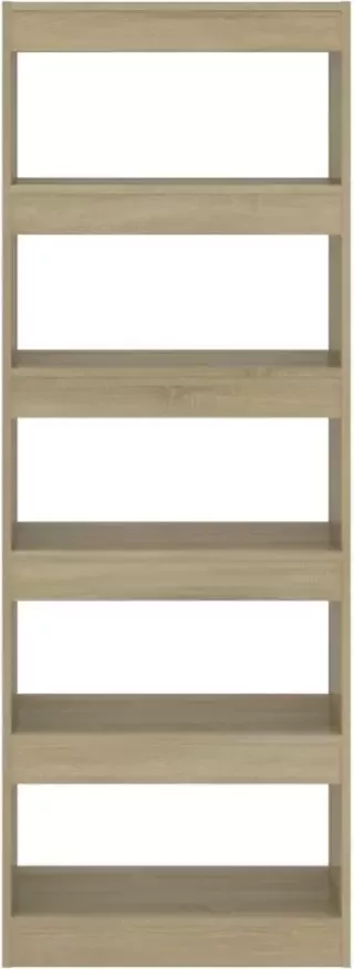 VidaXL -Boekenkast kamerscherm-60x30x166-cm-bewerkt-hout-sonoma-eiken