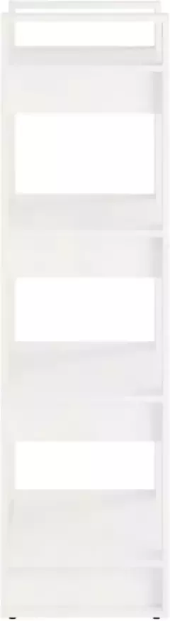 VidaXL -Boekenkast kamerscherm-60x35x125-cm-massief-hout-wit - Foto 4