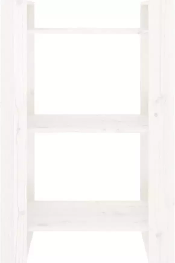 VidaXL -Boekenkast kamerscherm-60x35x91-cm-massief-grenenhout-wit - Foto 4