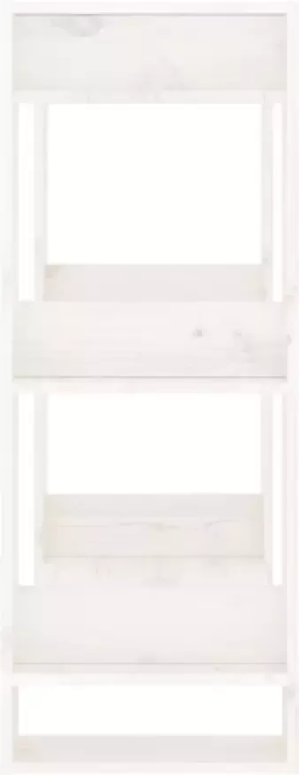 VidaXL -Boekenkast kamerscherm-60x35x91-cm-massief-grenenhout-wit - Foto 3