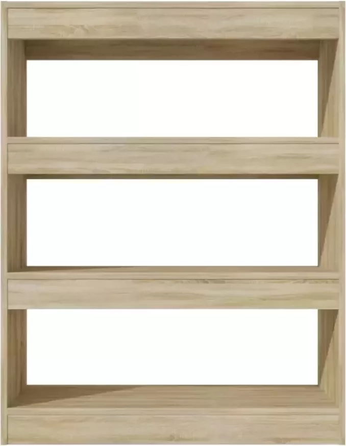 VidaXL -Boekenkast kamerscherm-80x30x103-cm-bewerkt-hout-sonoma-eiken