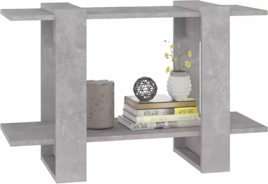 VidaXL -Boekenkast kamerscherm-80x30x51-cm-betongrijs - Foto 4