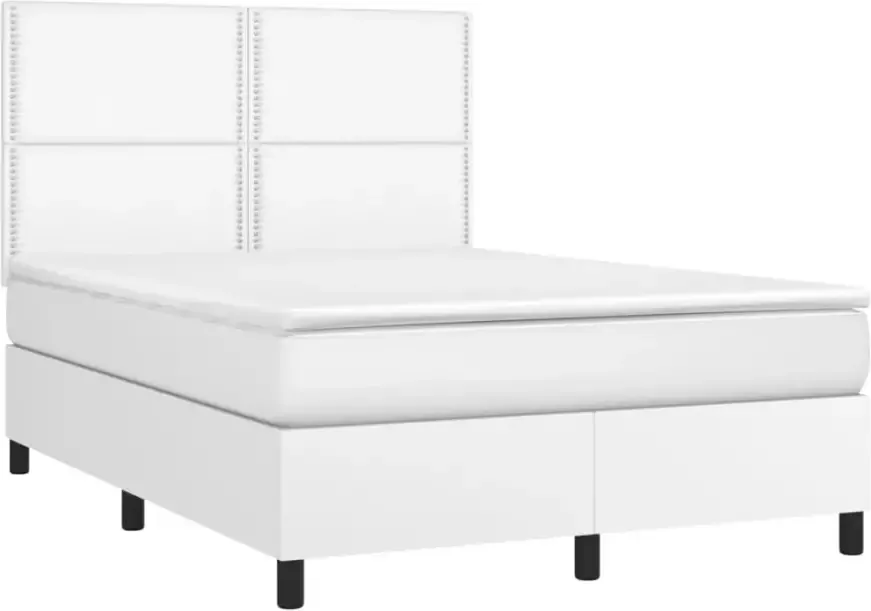 VidaXL -Boxspring-met-matras-en-LED-kunstleer-zwart-140x190-cm - Foto 7