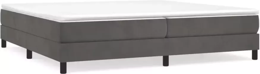 Vida XL Boxspring met matras fluweel donkergrijs 200x200 cm SKU: V3144352 - Foto 4
