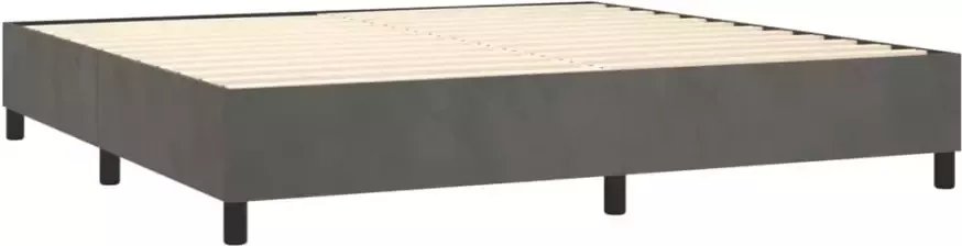 Vida XL Boxspring met matras fluweel donkergrijs 200x200 cm SKU: V3144700 - Foto 3