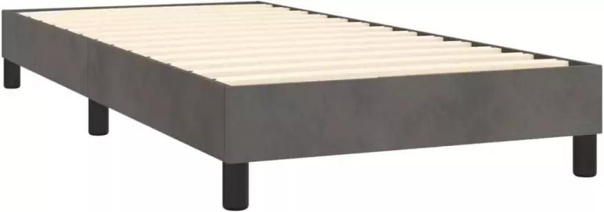 VidaXL -Boxspring-met-matras-fluweel-donkergrijs-80x200-cm - Foto 3