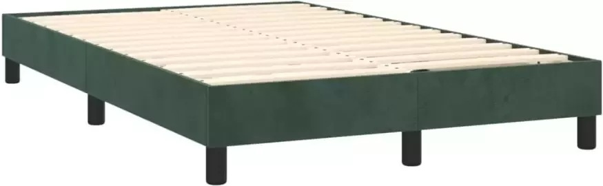 VidaXL -Boxspring-met-matras-fluweel-donkergroen-120x200-cm - Foto 4