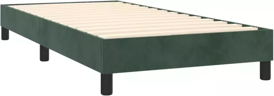 VidaXL -Boxspring-met-matras-fluweel-donkergroen-90x200-cm - Foto 4