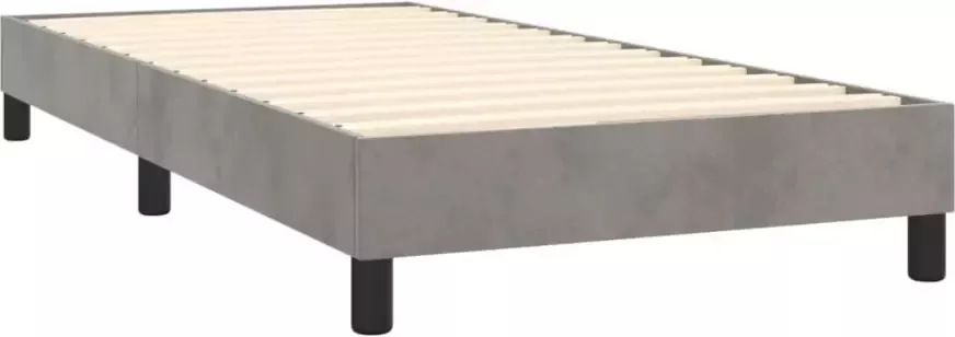 VidaXL -Boxspring-met-matras-fluweel-lichtgrijs-80x200-cm - Foto 4