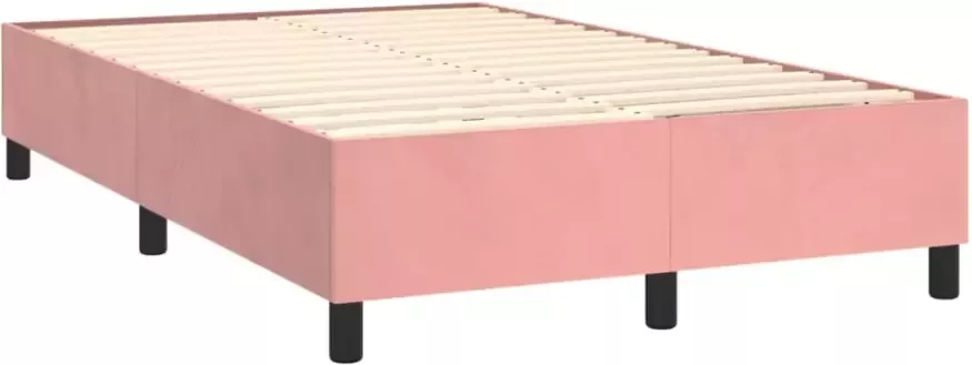 VidaXL -Boxspring-met-matras-fluweel-roze-120x200-cm - Foto 3