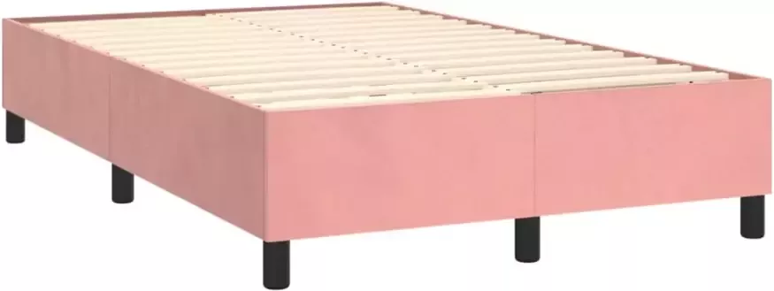 VidaXL -Boxspring-met-matras-fluweel-roze-120x200-cm - Foto 4