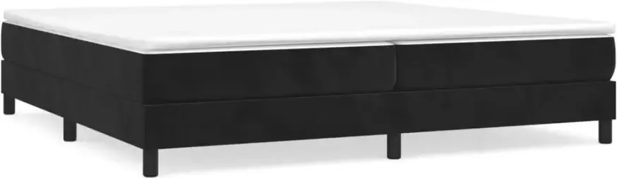 Vida XL Boxspring met matras fluweel zwart 200x200 cm SKU: V3144353 - Foto 4