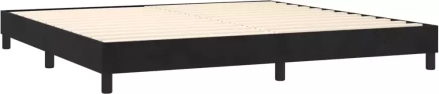 Vida XL Boxspring met matras fluweel zwart 200x200 cm SKU: V3144353 - Foto 3
