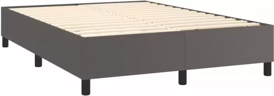 VidaXL -Boxspring-met-matras-kunstleer-grijs-140x200-cm - Foto 3