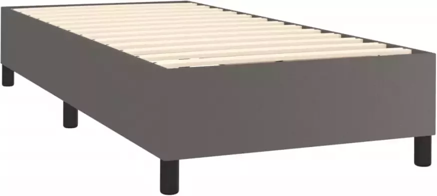 VidaXL -Boxspring-met-matras-kunstleer-grijs-80x200-cm - Foto 4