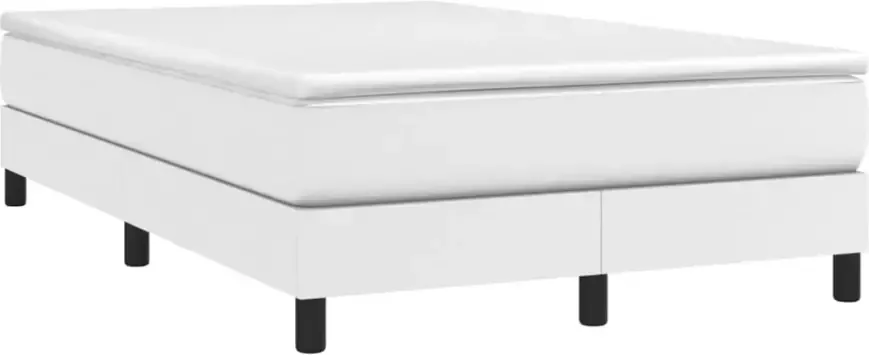VidaXL -Boxspring-met-matras-kunstleer-wit-120x200-cm - Foto 4