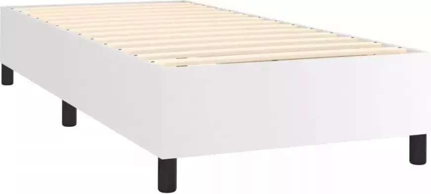 VidaXL -Boxspring-met-matras-kunstleer-wit-90x200-cm - Foto 6