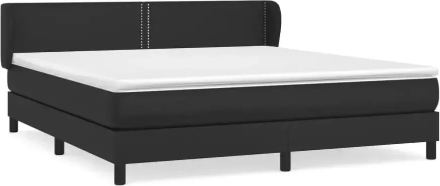 VidaXL -Boxspring-met-matras-kunstleer-zwart-160x200-cm - Foto 5