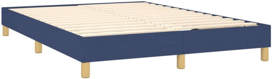 VidaXL -Boxspring-met-matras-stof-blauw-140x200-cm - Foto 3