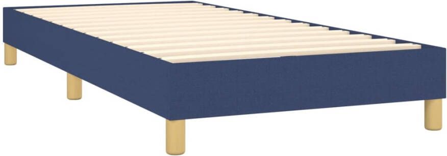 VidaXL -Boxspring-met-matras-stof-blauw-90x190-cm - Foto 4