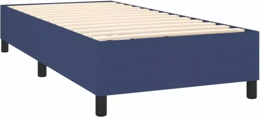 VidaXL -Boxspring-met-matras-stof-blauw-90x190-cm - Foto 5